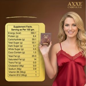 AXXE Chocolate (Mood Enhancing Chocolate For All Gender) 3 Slab - Image 9